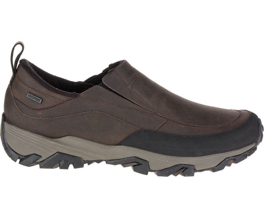 Merrell Slip Ons Brown - ColdPack Ice+ Moc Waterproof - Mens 95TCIYURS